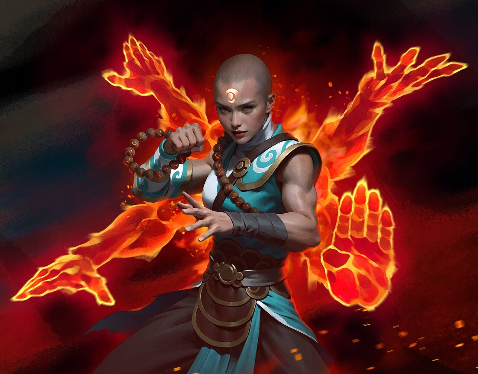 Flamehold Grappler (Illustrated by&nbsp;Wayne Wu)